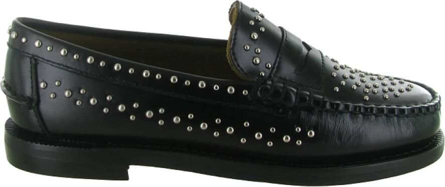 Sebago Zwarte Penny Loafer Schoenen Black Dames - Foto 4