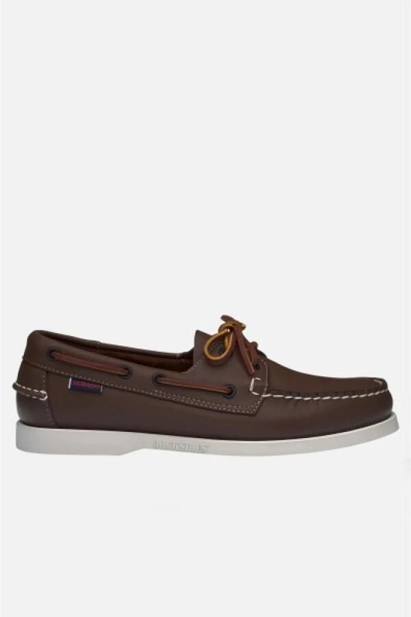 Sebago Docksides Portland bruin leren bootschoenen - Foto 2
