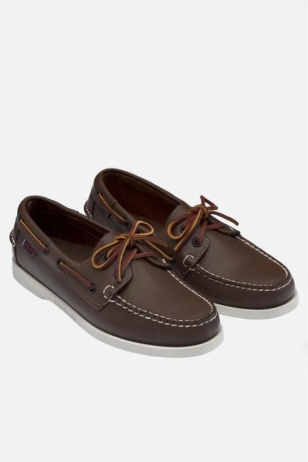 Sebago Docksides Portland bruin leren bootschoenen - Foto 3