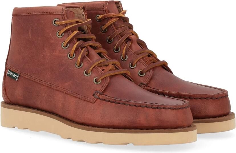 Sebago Glad Leren Moc Toe Laars