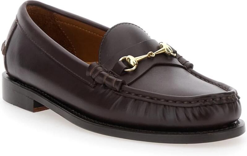 Sebago Klassieke Bordeaux Platte Schoenen voor Vrouwen Red Dames - Foto 2