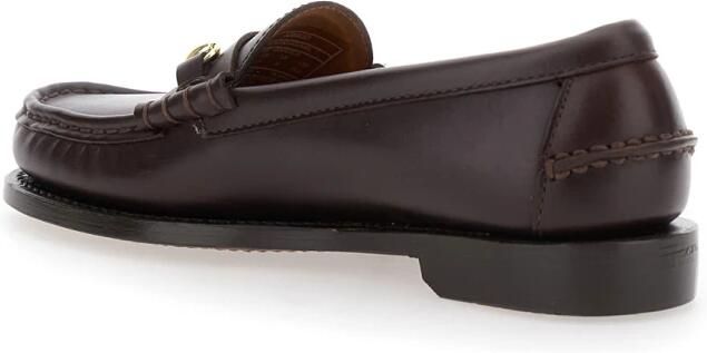 Sebago Klassieke Bordeaux Platte Schoenen voor Vrouwen Red Dames - Foto 6