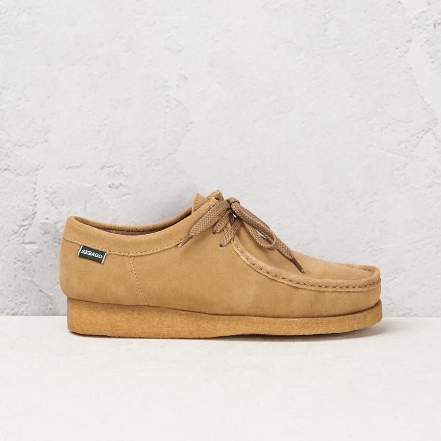 Sebago Beige Suède Mocassins Casual Schoenen Beige Heren