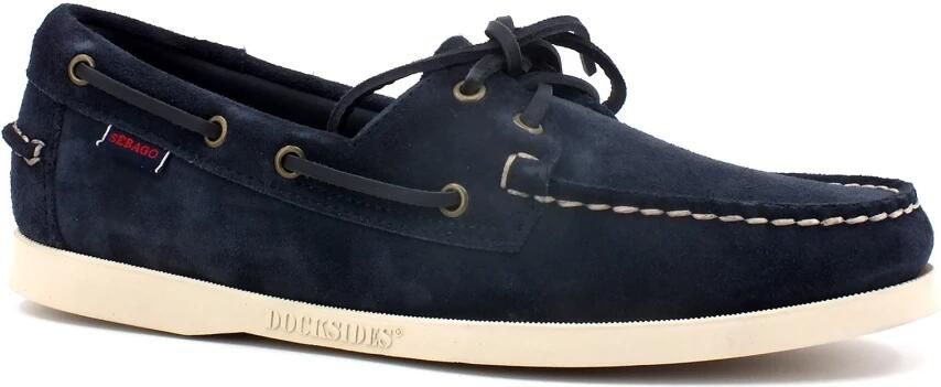 Sebago Veterschoen Heren Portland Flesh Out Blue Navy Blauw - Foto 7