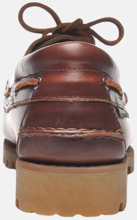 Sebago Handgemaakte Camelkleurige Leren Bootschoenen Brown Heren - Foto 7