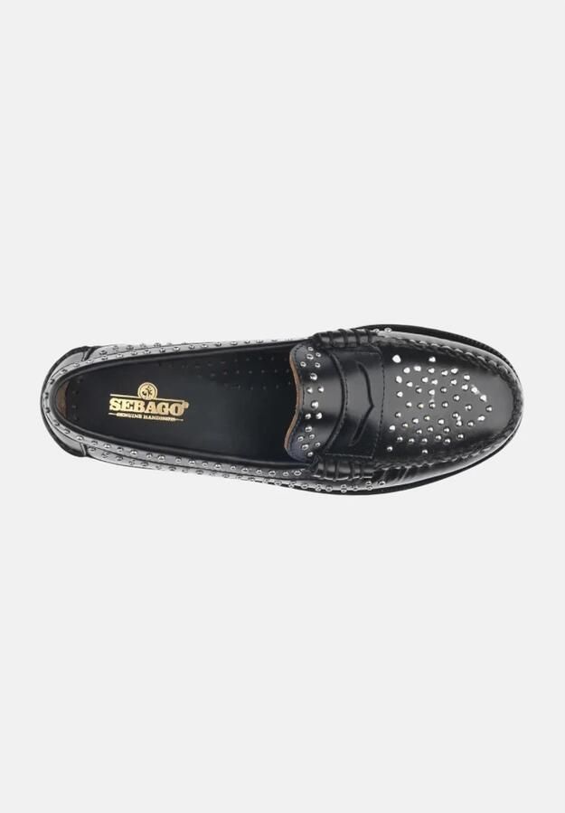 Sebago Zwarte Penny Loafer Schoenen Black - Foto 4