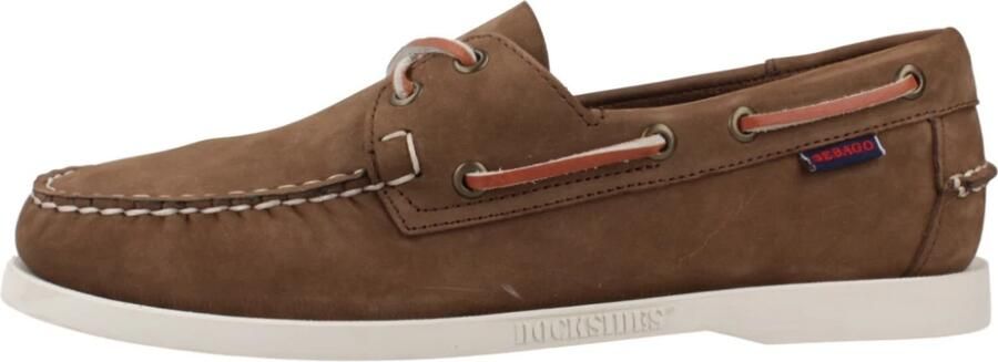 Sebago Bootschoenen docksides portland nubuck dk brow - Foto 7