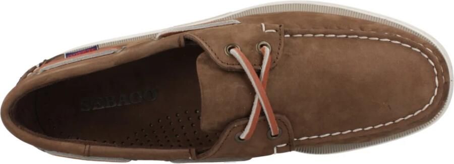 Sebago Bootschoenen docksides portland nubuck dk brow - Foto 4