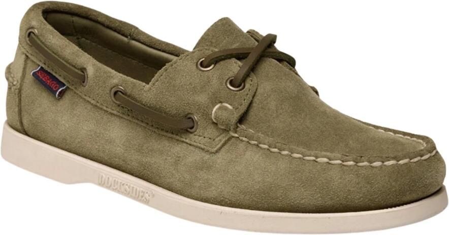 Sebago Heren Dockside Portland Flesh Out Green Military Kaki - Foto 4