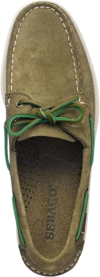Sebago Heren Dockside Portland Flesh Out Green Military Kaki - Foto 3