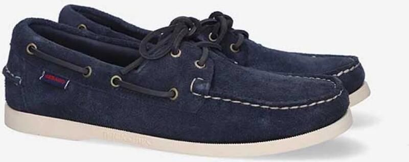 Sebago Veterschoen Heren Portland Flesh Out Blue Navy Blauw - Foto 6