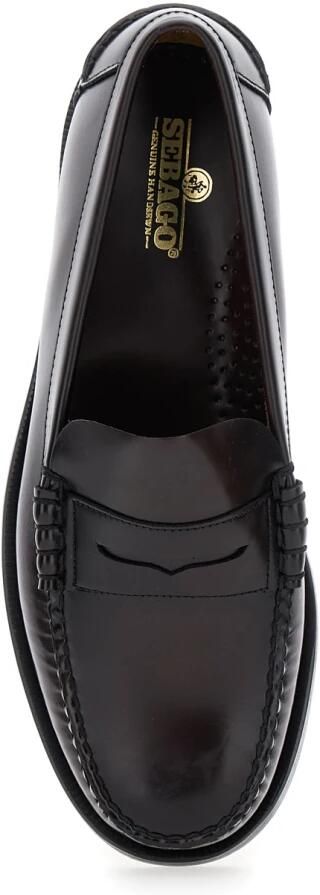 Sebago Klassieke Bordeaux Mocassin met Decoratieve Stiksels