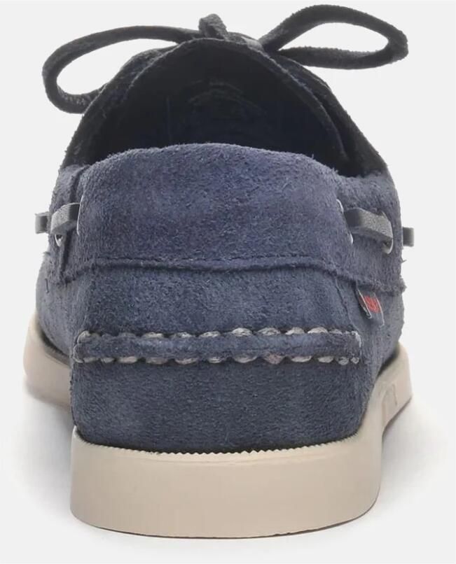 Sebago Suède Loafers Marineblauw Vetersluiting - Foto 3