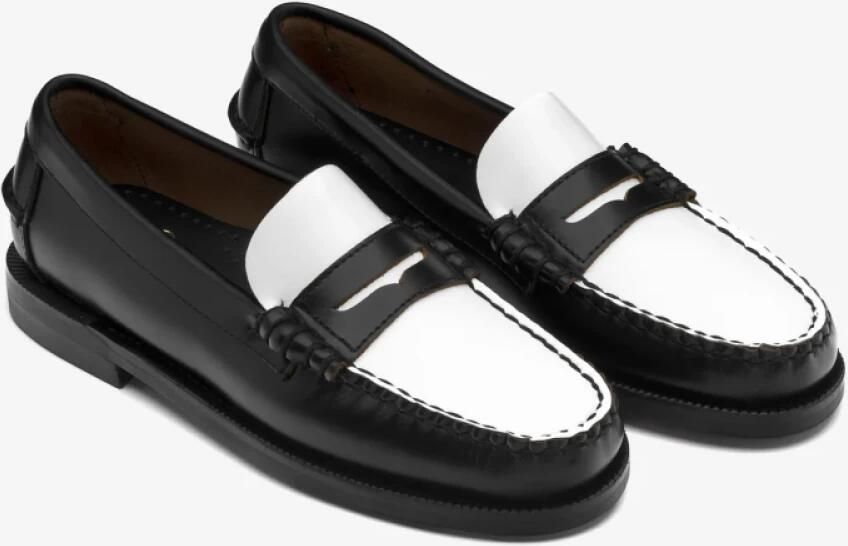 Sebago Met de hand gemaakt leren mocassin klassieke stijl Black Heren - Foto 5
