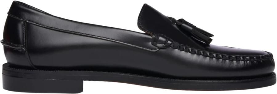 Sebago Klassieke leren instapper met kwastjes Black Heren - Foto 6