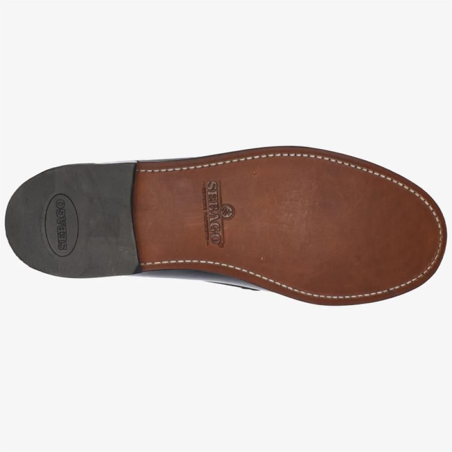 Sebago Klassieke leren instapper met kwastjes Black Heren - Foto 3