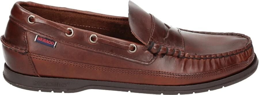 Sebago SLOOP SEAHORSE Volwassenen Instappers Bruin - Foto 5