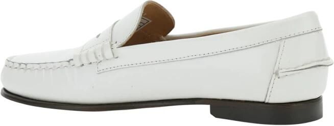 Sebago Witte Leren Loafers met Schuine Neus - Foto 2