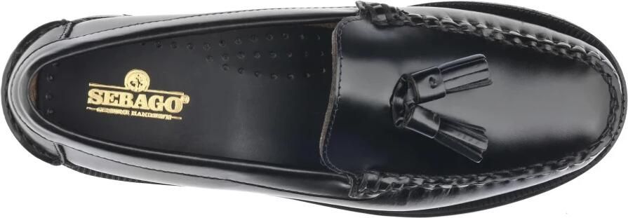 Sebago Zwarte leren mocassin voor vrouwen Black Dames - Foto 4