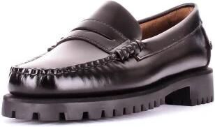 Sebago Zwarte leren platte schoenen voor het winterseizoen Black Dames - Foto 3