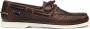 Sebago Donkerbruine Gestructureerde Loafer Brown - Thumbnail 12