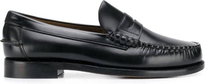 Sebago Stijlvolle Slip-On Loafers van kalfsleer Black Heren