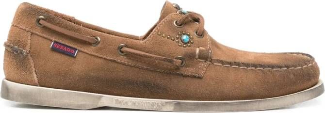 Sebago Suède Leren Rubberen Zool Schoenen