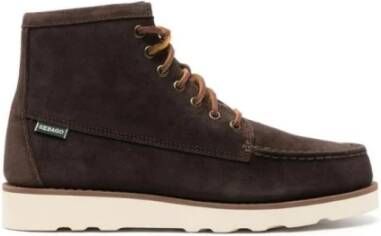 Sebago Tala Bruine Suède Platte Schoenen Brown Heren