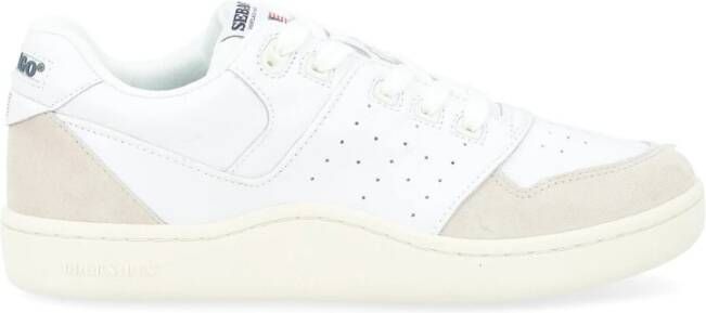 Sebago Witte Leren Sneaker Hurricane Model White Heren