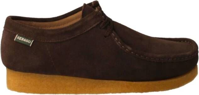 Sebago Handgemaakte Koala Mocassin in Suède Brown Heren