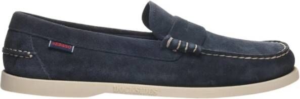 Sebago Schoenen Blauw Dan Boat Flesh Out Loafers Blauw 7111msw - Foto 3