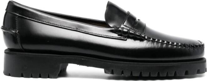 Sebago Zwarte leren platte schoenen voor het winterseizoen Black Dames - Foto 9