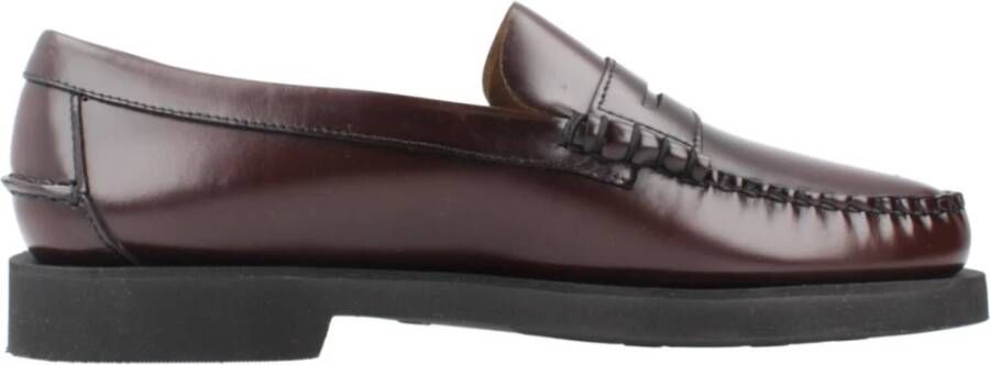 Sebago Zwarte leren loafers Red Heren