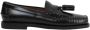 Sebago Zwarte Leren Kwast Slip-On Schoenen Black - Thumbnail 8