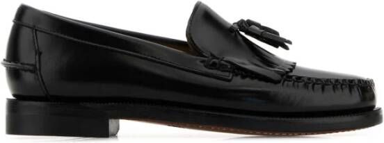 Sebago Zwarte Leren Paul Loafers