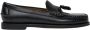 Sebago Zwarte Leren Kwast Slip-On Schoenen Black - Thumbnail 12