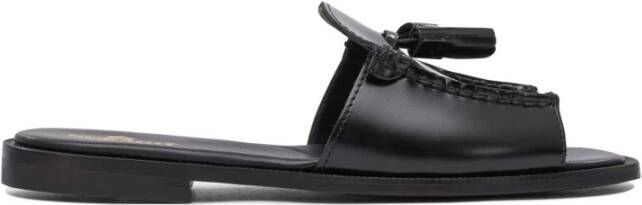 Sebago Zwarte Leren Stijlvolle Sandalen voor Vrouwen