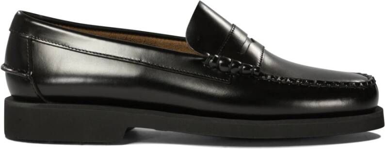 Sebago Klassieke heren mocassin antislip rubberen zool Black Heren