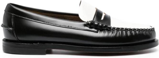 Sebago Klassieke Dan Loafers Zwart Wit