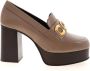 See by Chloé Bruine leren platform loafers - Thumbnail 1