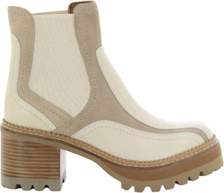 See by ChloéDames Schoenen Enkellaarsjes Enkellaarsjes Beige See by chloe  Damesschoenen Beige MALLORY Goedkoop aanbod Gratis volgende dag levering  Lage prijzen overal