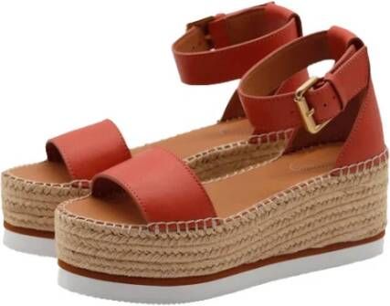 See by Chloé Flat Sandals Rood Dames