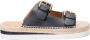 See by Chloé Glyn 2 Boucle Sliders Zwart Leer Zwart Dames - Thumbnail 5