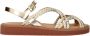 See by Chloé Gouden Platte Sandalen met Polyurethaan - Thumbnail 1