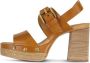 See by Chloé Bruine Klomp Sandalen met Verstelbare Band Brown Dames - Thumbnail 11