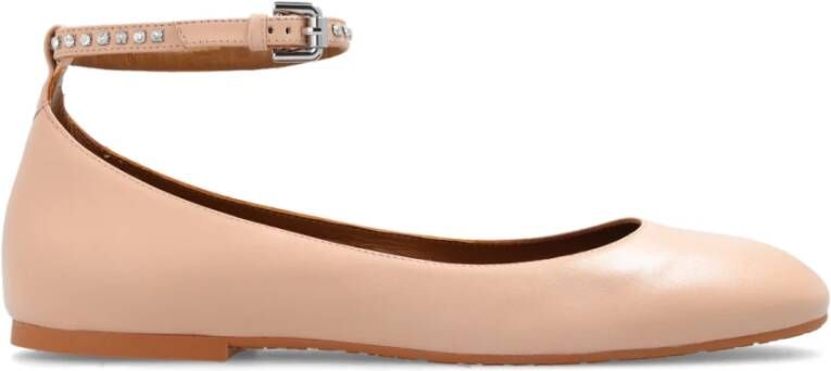 See by Chloé Leren Ballerina Pink Dames