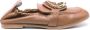 See by Chloé Leren Loafers met Metalen Logo Detail Brown Dames - Thumbnail 1