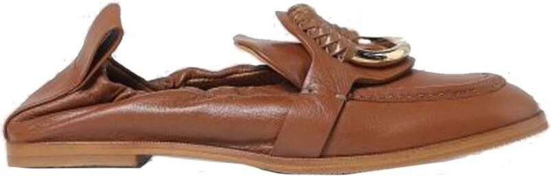 See by Chloé Leren Loafers voor Dames Brown Dames