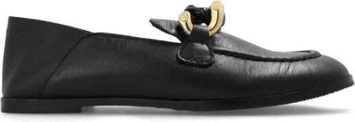 See by Chloé Monyca leren loafers Black Dames