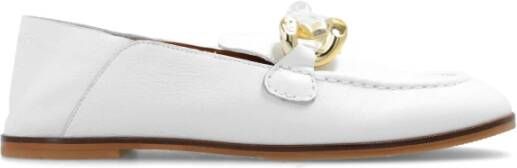 See by Chloé Monyca leren loafers White Dames